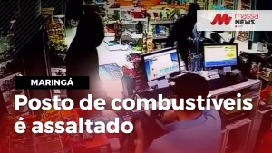 Veja vídeo: Ladrões assaltam Posto de combustíveis