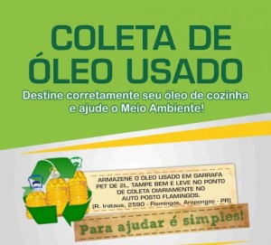parceria coleta de oleo