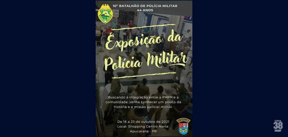 EXPOSIÇÃO DA POLÍCIA MILITAR NO SHOPPING CENTRO NORTE