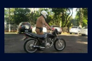 PM de Apucarana apreende moto com débitos