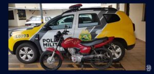 PM de Jandaia do Sul apreende motocicleta após infração de trânsito