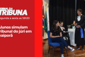 Alunos simulam tribunal do júri em Ivaiporã