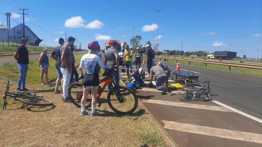 Ciclista é atropelado na BR 369 próximo à Colônia Esperança