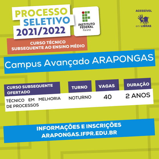 IFPR de Arapongas abre inscrições para curso gratuito