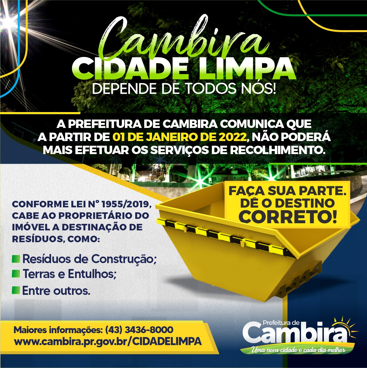 cambira cidade limpa
