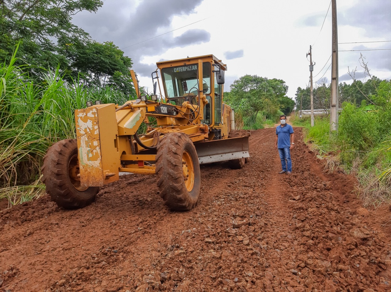 Cambira: Prefeito em exercício “Fabinho da Ambulância” foi ver de perto as melhorias na Estrada do Coqueirinho
