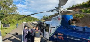 Grave acidente na BR 376 deixa motorista ferido