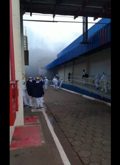 Incêndio na JBS em Rolândia provoca evacuação da empresa