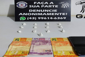 GAT apreende adolescente com cocaína em Arapongas