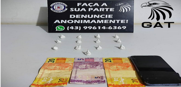 GAT apreende adolescente com cocaína em Arapongas