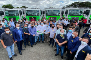 Governador Carlos Massa Ratinho Junior entrega mais 63 veículos da Patrulha Ambiental   Curitiba, 09/02/2022