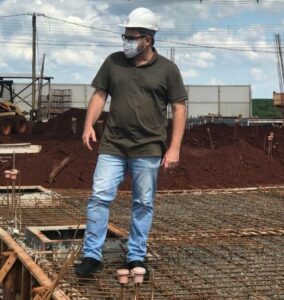 Vereador Major Arduim visita obras da nova Cadeia de Arapongas
