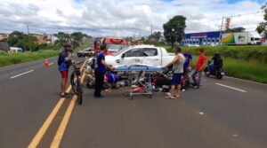 BR 369: 3 vítimas ficam feridas após acidente em Arapongas