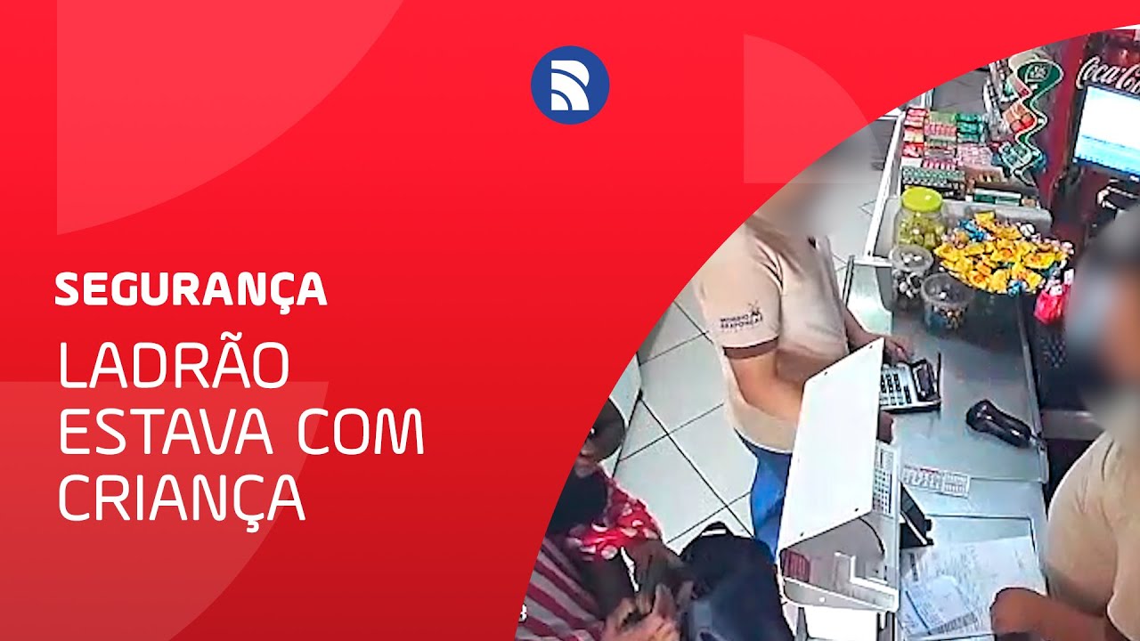 Com criança no colo, homem assalta padaria em Londrina – Vídeo