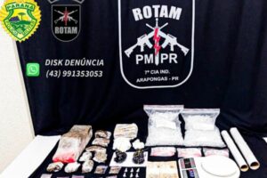 PM apreende drogas com valor estimado em R$142 mil