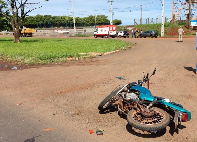 Imagem ilustrativa da notícia Motociclista fica em estado grave após batida em Jardim Alegre