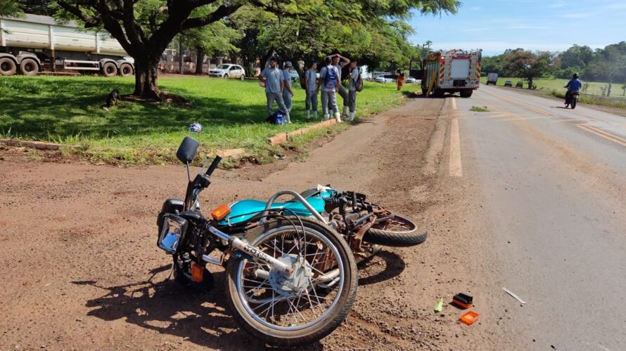 Motociclista fica em estado grave após batida em Jardim Alegre