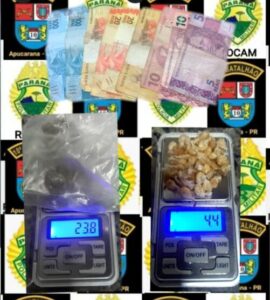 Adolescente é apreendido com 40 pedras de crack em Apucarana