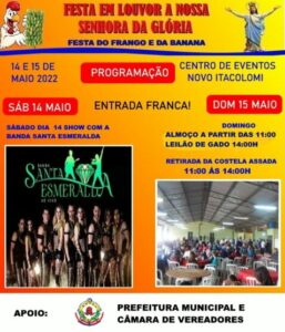 Festa do Frango e da Banana será neste fim de semana