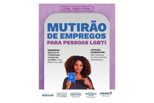 Paraná realiza o primeiro Dia de Empregabilidade LGBTI+ do Brasil