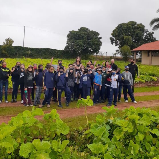 Projeto: Escolas Municipais visitam horta em Arapongas