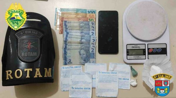 ROTAM prende suspeitos e apreende drogas em Lidianópolis
