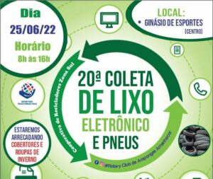 Amanhã, 25, tem a 20ª coleta de lixo eletrônico, pneus e arrecadação de roupas de inverno – Veja Vídeo