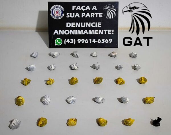Homem é preso com 29 porções de maconha pela GM Arapongas