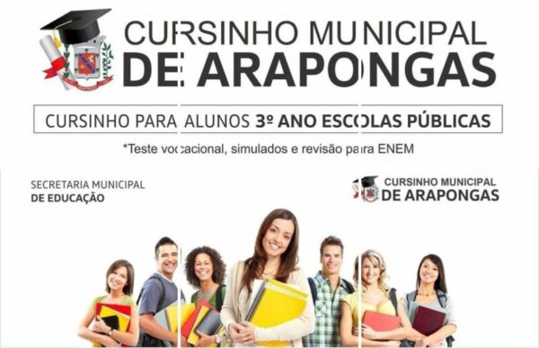 Matrículas para o Cursinho Municipal de Arapongas seguem até sexta-feira, 19