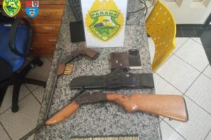 Polícia Militar Ambiental apreende armas em São João do Ivaí
