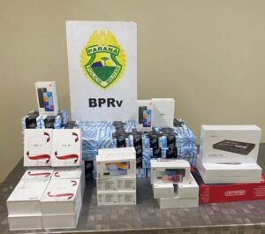 PRE apreende mais de 100 celulares contrabandeados em Arapongas