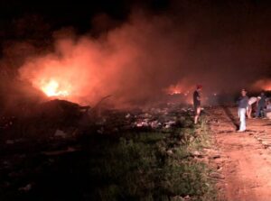 Lixão de Marumbi é alvo de incêndio criminoso
