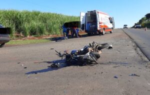 Motociclista de 38 anos morre após acidente em Jandaia do Sul