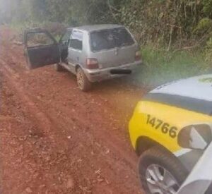 Fiat Uno levado de assalto em Cambira foi recuperado