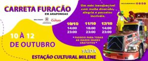 75 Anos de Arapongas: Estação Milene terá atrações no Dia das Crianças e passeio com a Carreta Furacão
