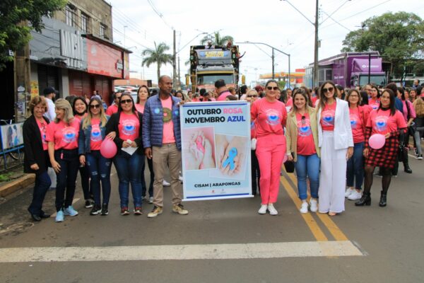 Outubro Rosa: Passeata e ações preventivas nas UBS’s fortalecem ações em Arapongas; veja a programação