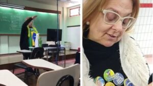 Professora que fez saudação nazista em escola do Paraná é demitida