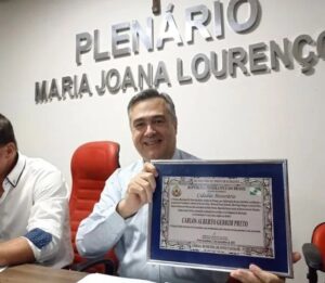 Beto Preto recebe título de Cidadão Honorário de Novo Itacolomi
