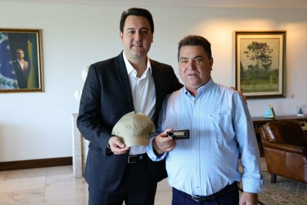 Prefeito de Arapongas articula com Ratinho Júnior a instalação de indústria na Fazenda Solana