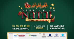 Desfile de Natal na Avenida Arapongas começa nesta terça-feira (13)