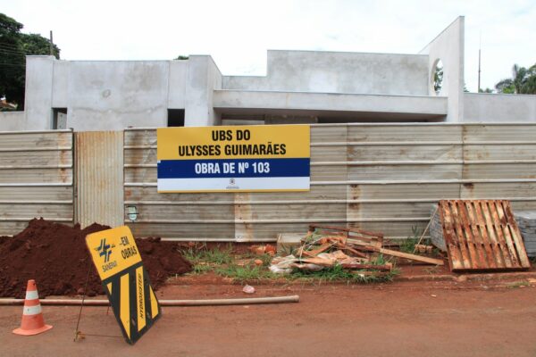 Chega a 66% execução da obra da UBS Ulysses Guimarães em Arapongas
