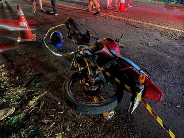 Motociclista sofre amputação após acidente com carro na PR-170