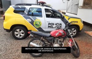 PM de Arapongas recupera motocicleta que foi furtada em Jandaia