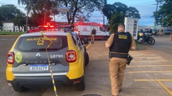 Apucarana – Câmera registra momento que atiradores matam homem em posto