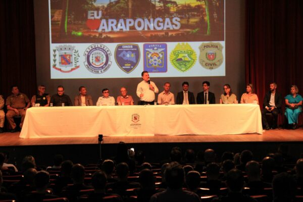 Apresentação de novos delegados e estatísticas marcam lançamento do Plano Municipal de Segurança de Arapongas