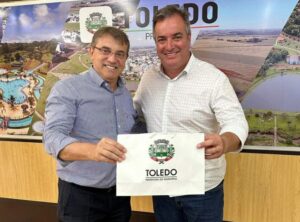 Cambira – Prefeito Emerson Toledo visita a cidade de Toledo-PR