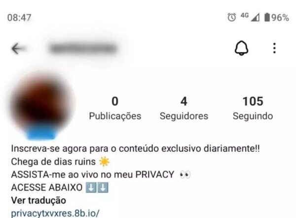 Mulheres têm perfis fakes criados para a venda de pornografia no Paraná
