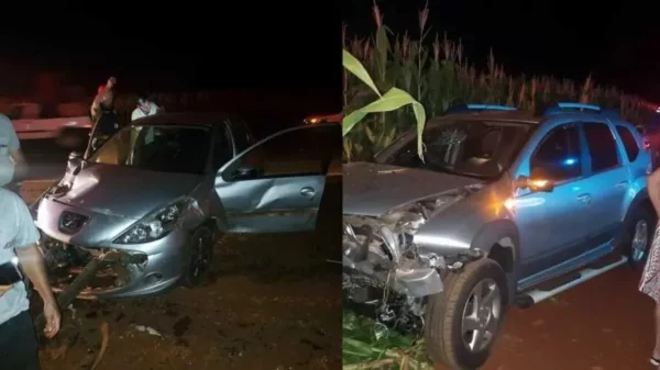 Tripla colisão deixa sete pessoas feridas no Paraná
