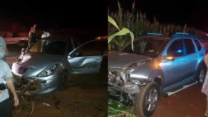 Tripla colisão deixa sete pessoas feridas no Paraná