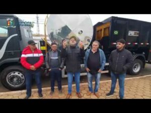 Bela Vista do Paraíso recebe caminhão para o tratamento de asfalto do tipo TST